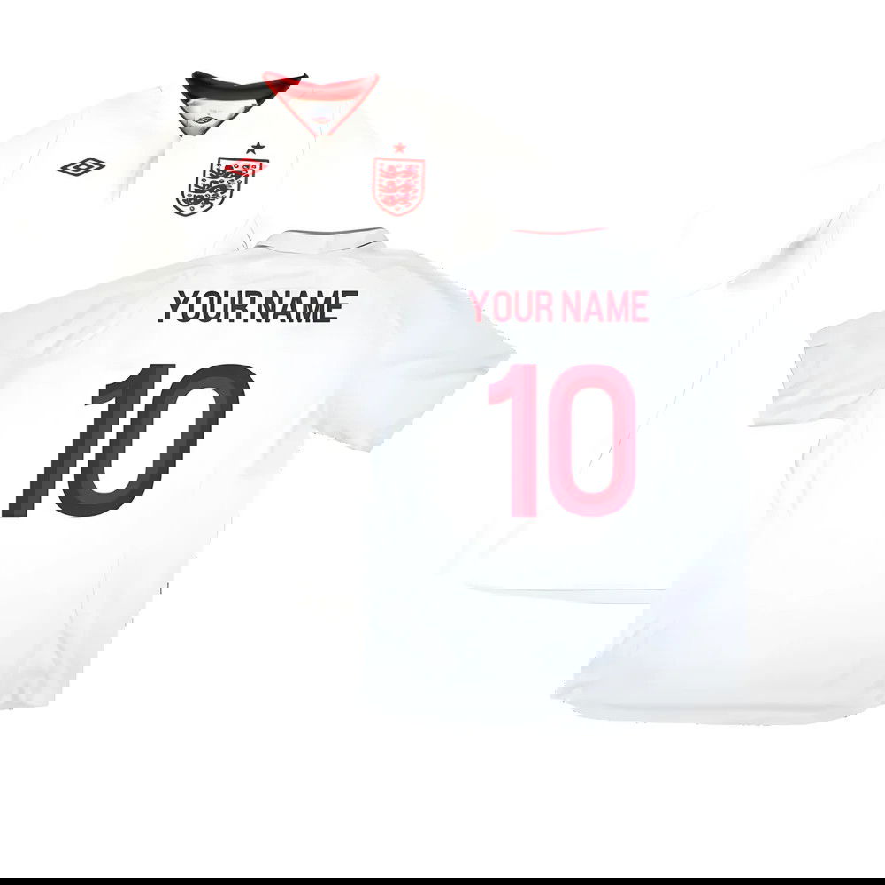 England 2012-13 Home Shirt (Good) (Your Name)