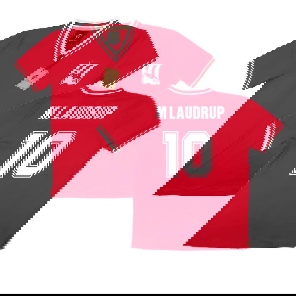 False Nein Denmark Home Shirt (M LAUDRUP 10)