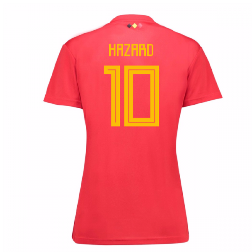 2018-19 Belgium Home Womens Shirt (Hazard 10)