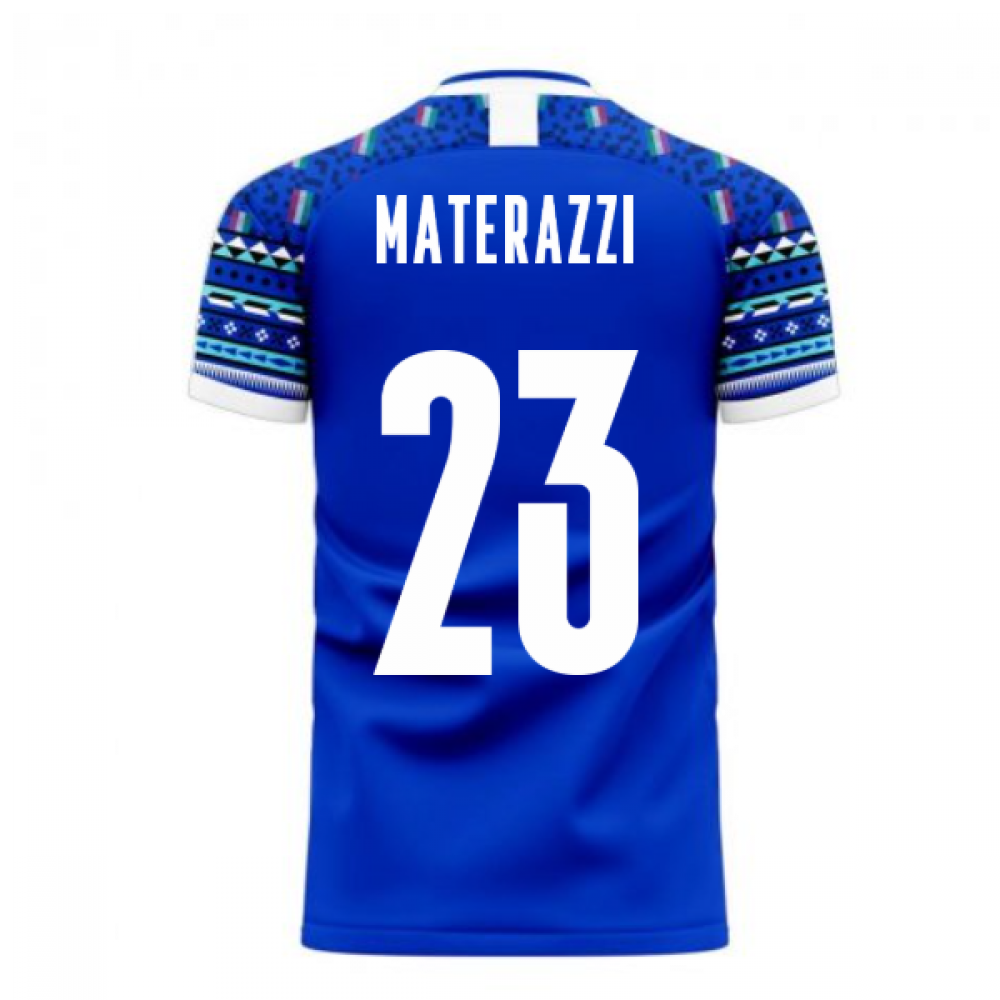 Italy 2025-2026 Home Concept Football Kit (Libero) (MATERAZZI 23)
