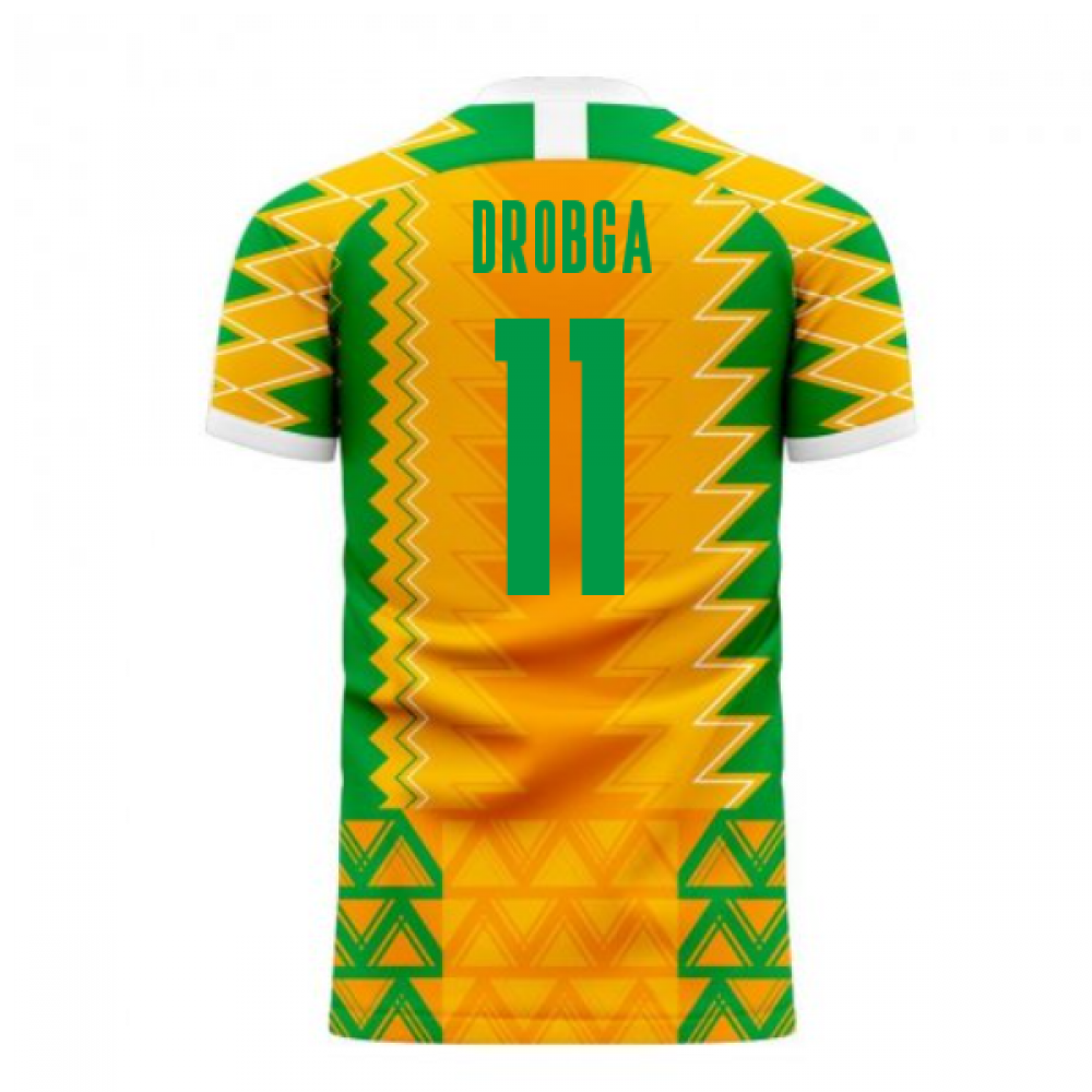 Ivory Coast 2023-2024 Home Concept Football Kit (Libero) (DROGBA 11)