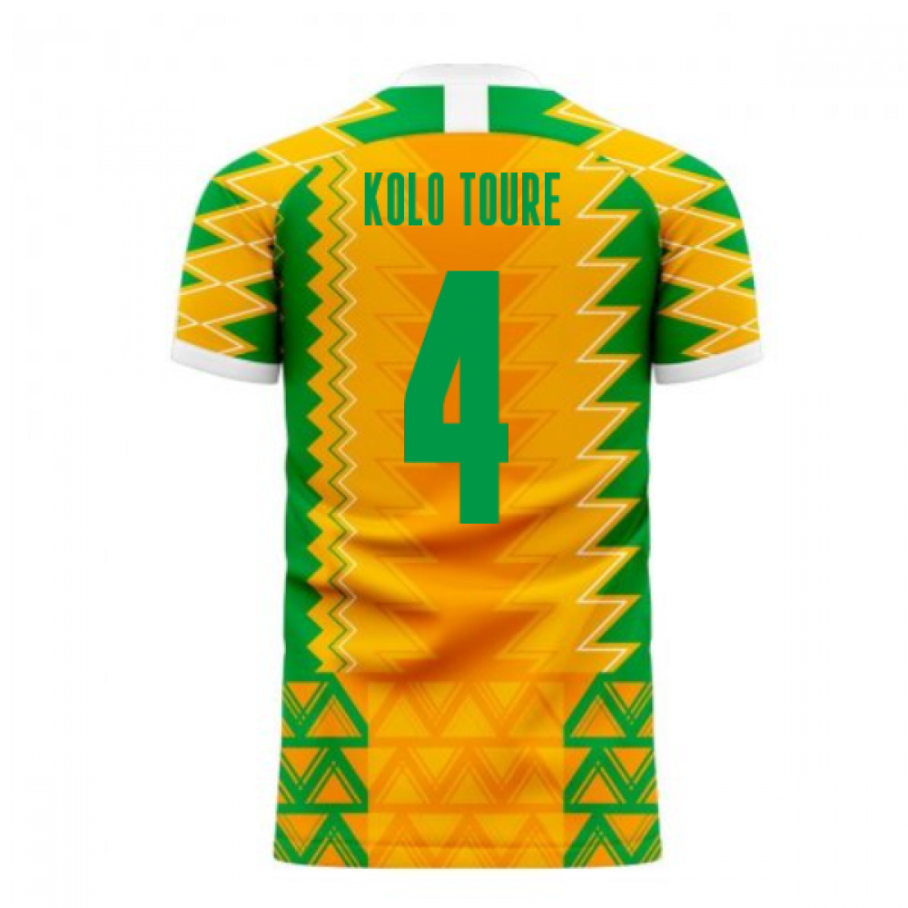 Ivory Coast 2023-2024 Home Concept Football Kit (Libero) (KOLO TOURE 4)