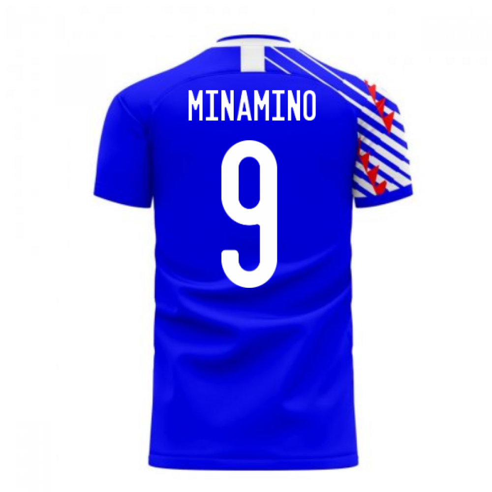 Japan 2023-2024 Home Concept Football Kit (Libero) (MINAMINO 9)