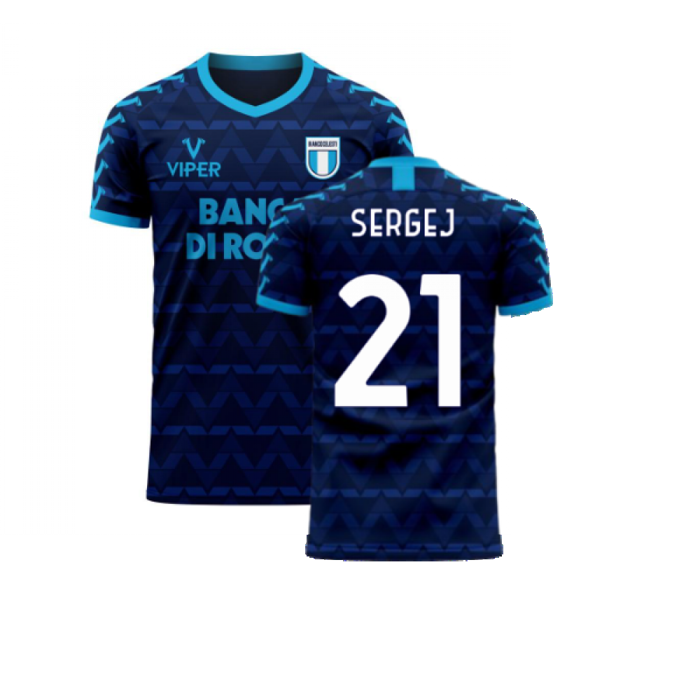 Lazio 2023-2024 Away Concept Football Kit (Viper) (SERGEJ 21) - Adult Long Sleeve