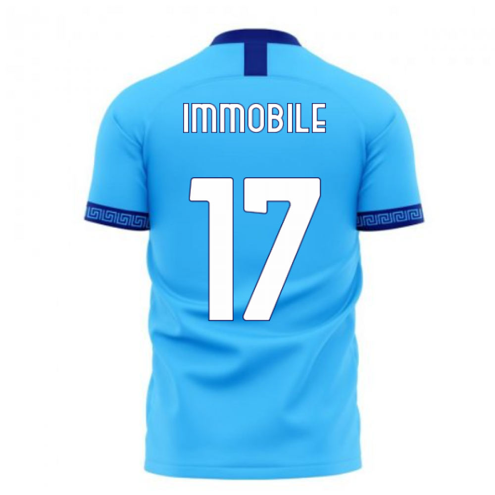 Lazio 2023-2024 Home Concept Football Kit (Libero) (Immobile 17)