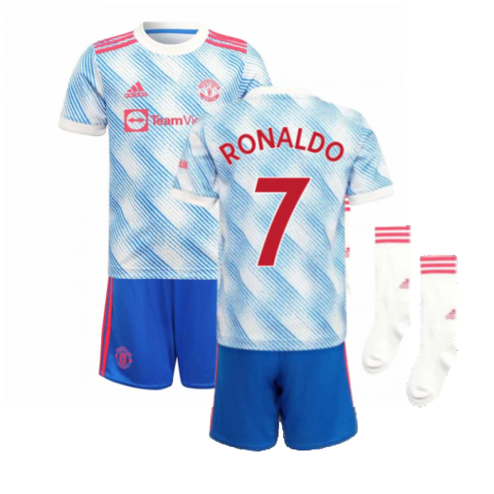 Children's Manchester United 21/22 Away Ronaldo Football Kit Age 12-13