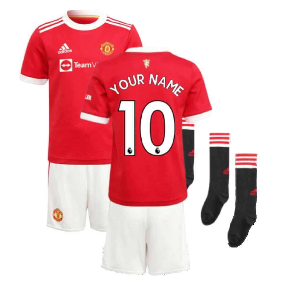 Man Utd 2021-2022 Home Mini Kit (Your Name)