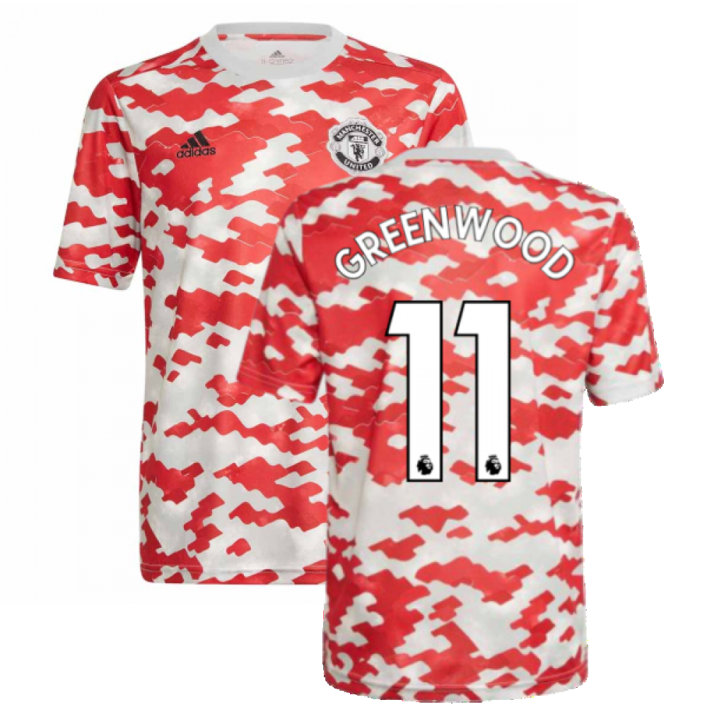 Manchester United FC Official Mens Greenwood 11 Home Kit Shirt Large