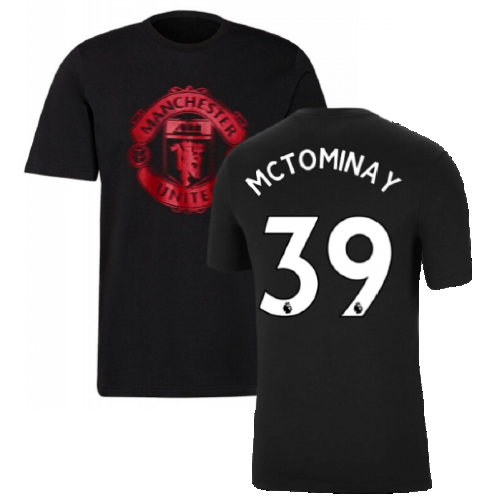 Man Utd 2021-2022 Tee (Black) (McTOMINAY 39)