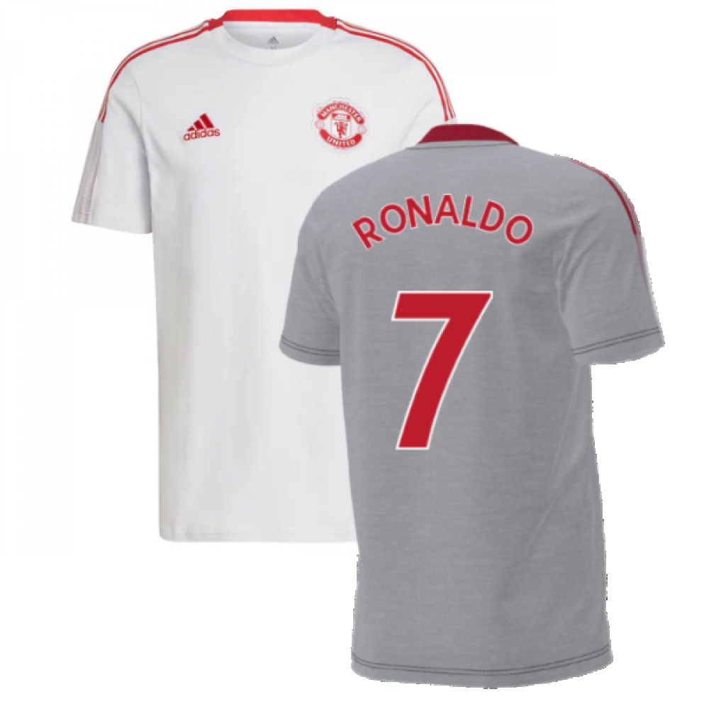 Man Utd 2021-2022 Training Tee (Grey) (RONALDO 7)