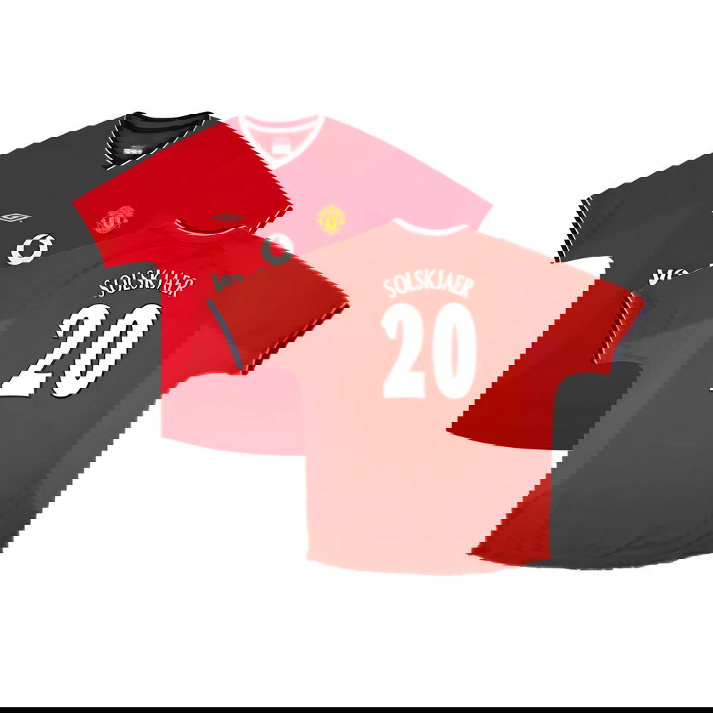 Manchester United 2000-02 Home Shirt ((Excellent) XXL) (Solskjaer 20)