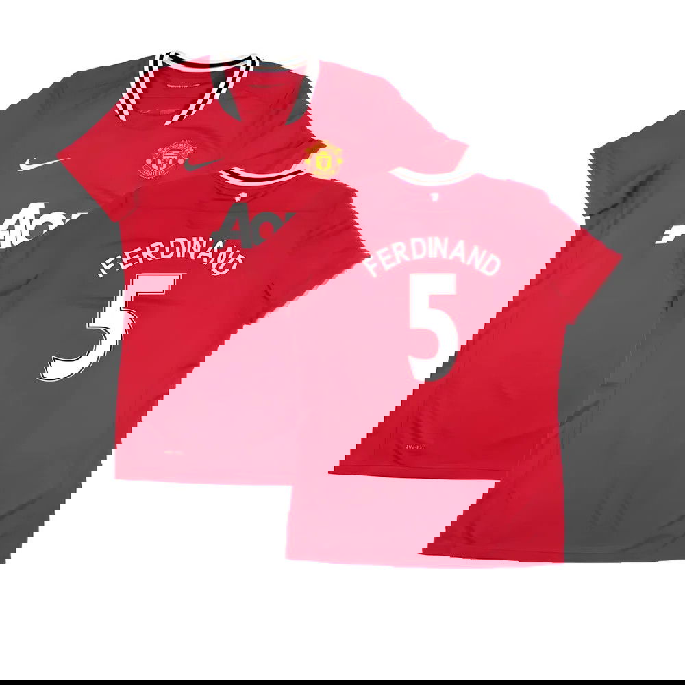 Manchester United 2011-12 Home Shirt (Women's) ((Very Good) M) (Ferdinand 5)
