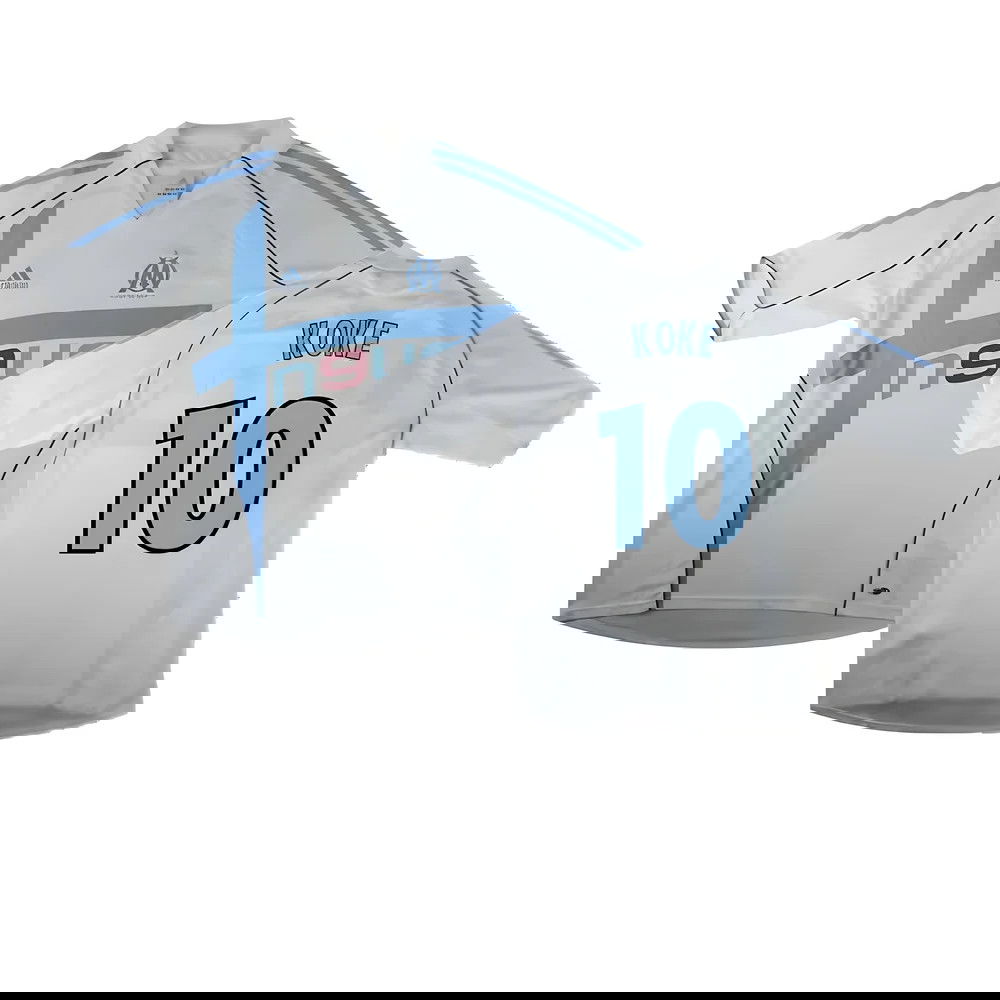 Marseille 2004-05 Home Shirt ((Excellent) L) (Koke 10)