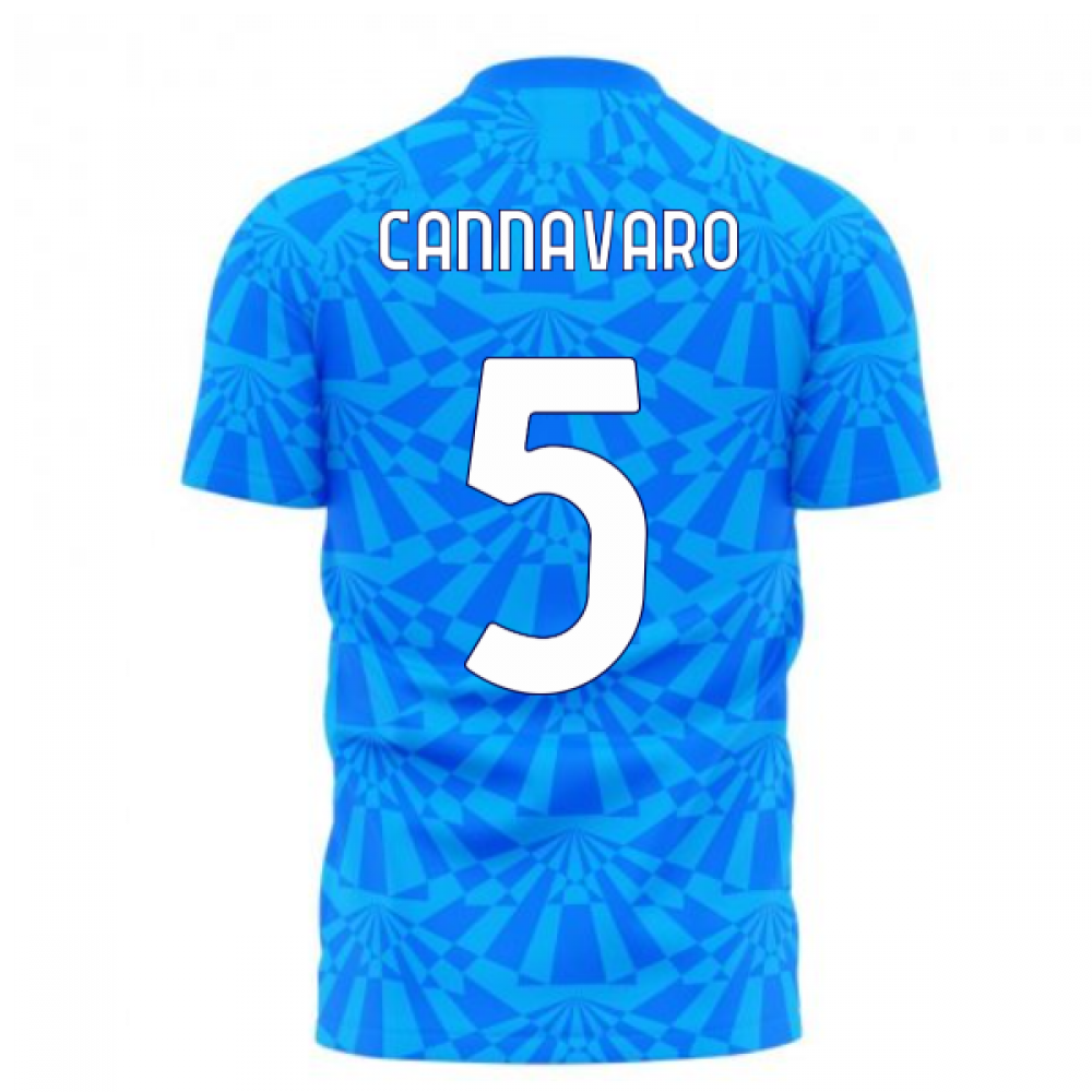 Napoli 1990s Home Concept Football Kit (Libero) (CANNAVARO 5) - Kids (Long Sleeve)