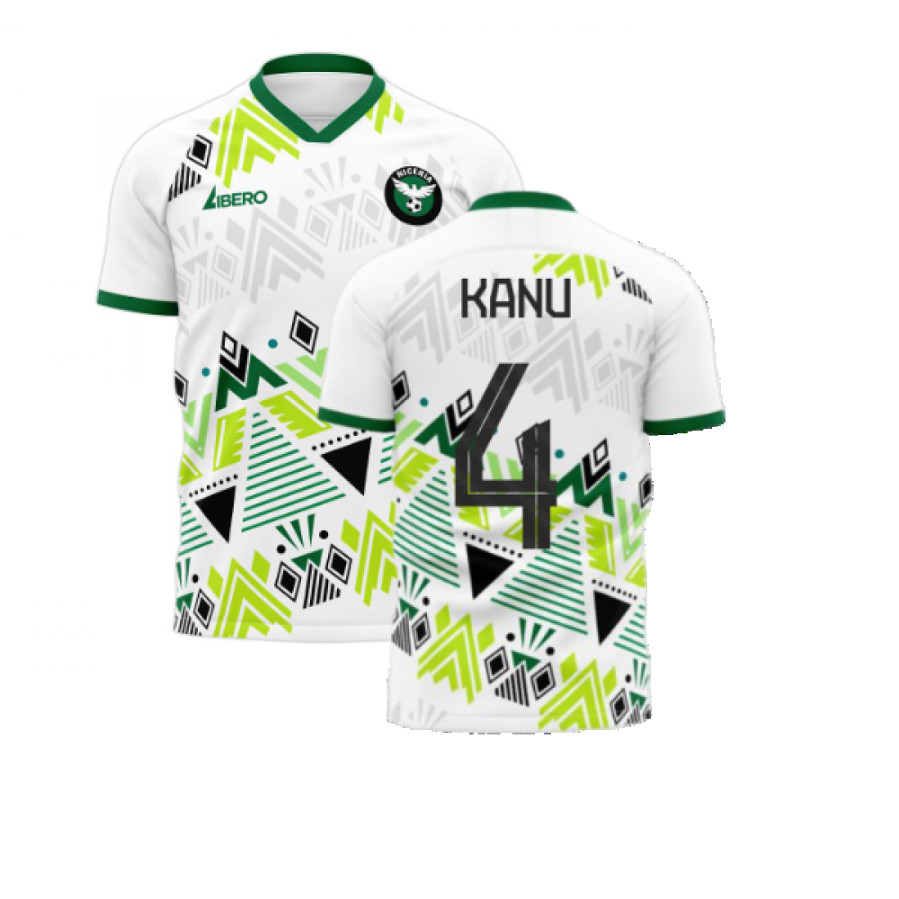 Nigeria 2023-2024 Away Concept Football Kit (Libero) (KANU 4) - Kids (Long Sleeve)