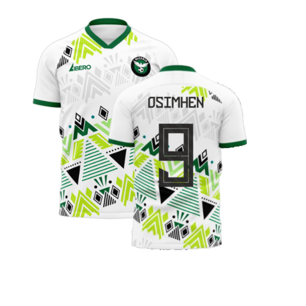 Nigeria 2023-2024 Away Concept Football Kit (Libero) (OSIMHEN 9) - Adult Long Sleeve