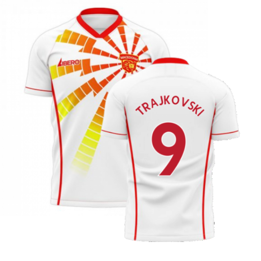 North Macedonia 2023-2024 Away Concept Shirt (Libero) (TRAJKOVSKI 9)
