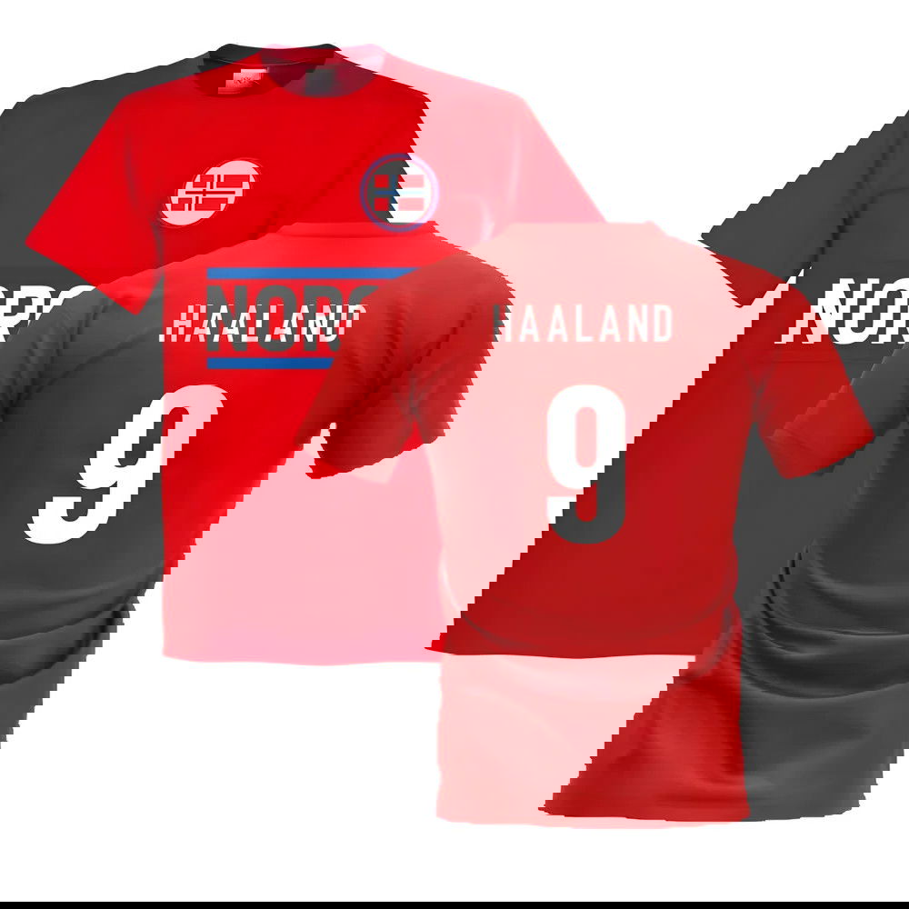 Norway Team T-Shirt - Red (Haaland 9)