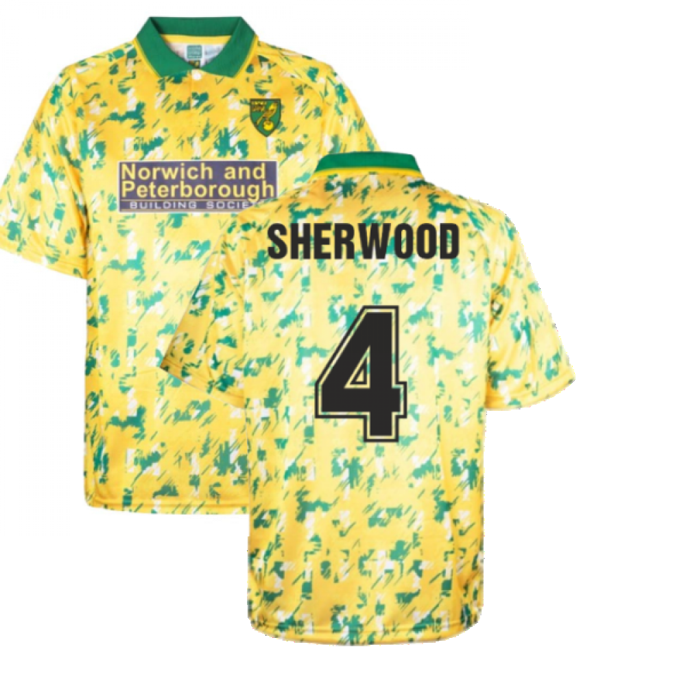 Norwich City 1993 Home Retro Shirt (SHERWOOD 4)