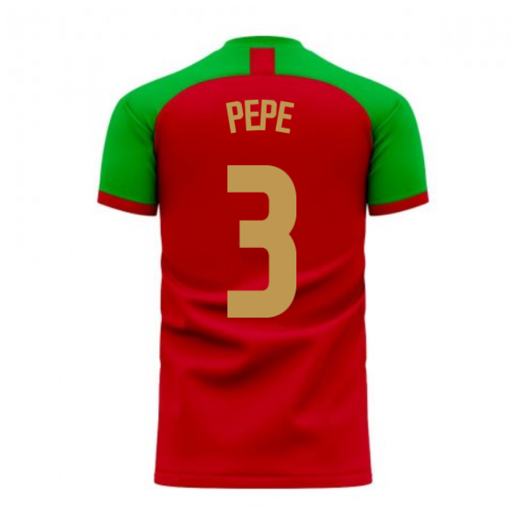 Portugal 2020-2021 Home Concept Football Kit (Fans Culture) (PEPE 3)