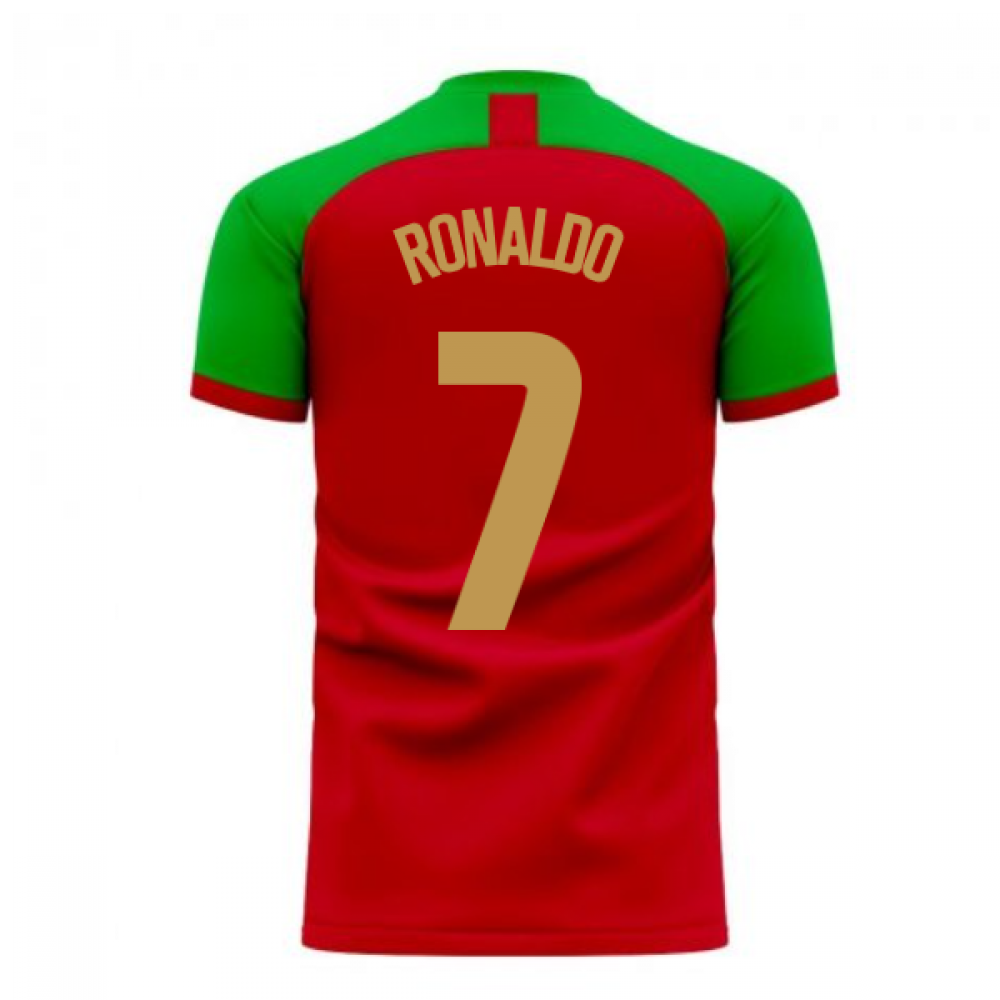 Portugal 2020-2021 Home Concept Football Kit (Fans Culture) (RONALDO 7)