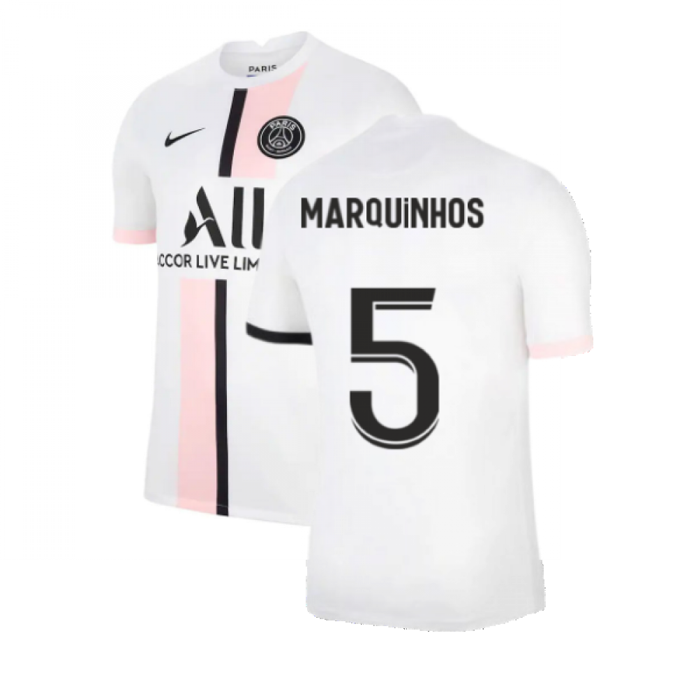 PSG 2021-2022 Away Shirt (MARQUINHOS 5)