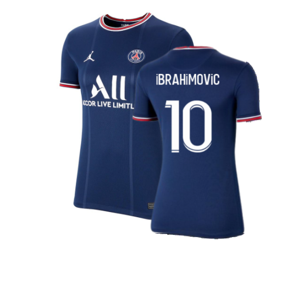 PSG 2021-2022 Womens Home Shirt (IBRAHIMOVIC 10) [CV8190-411-211224] -  $130.95 Teamzo.com