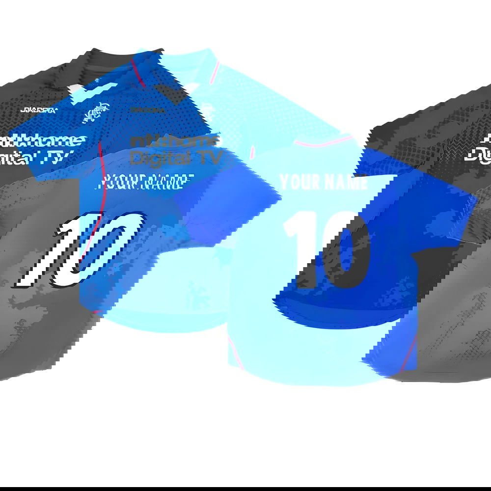 Rangers 2002-03 Home Shirt ((Very Good) XL) (Your Name)