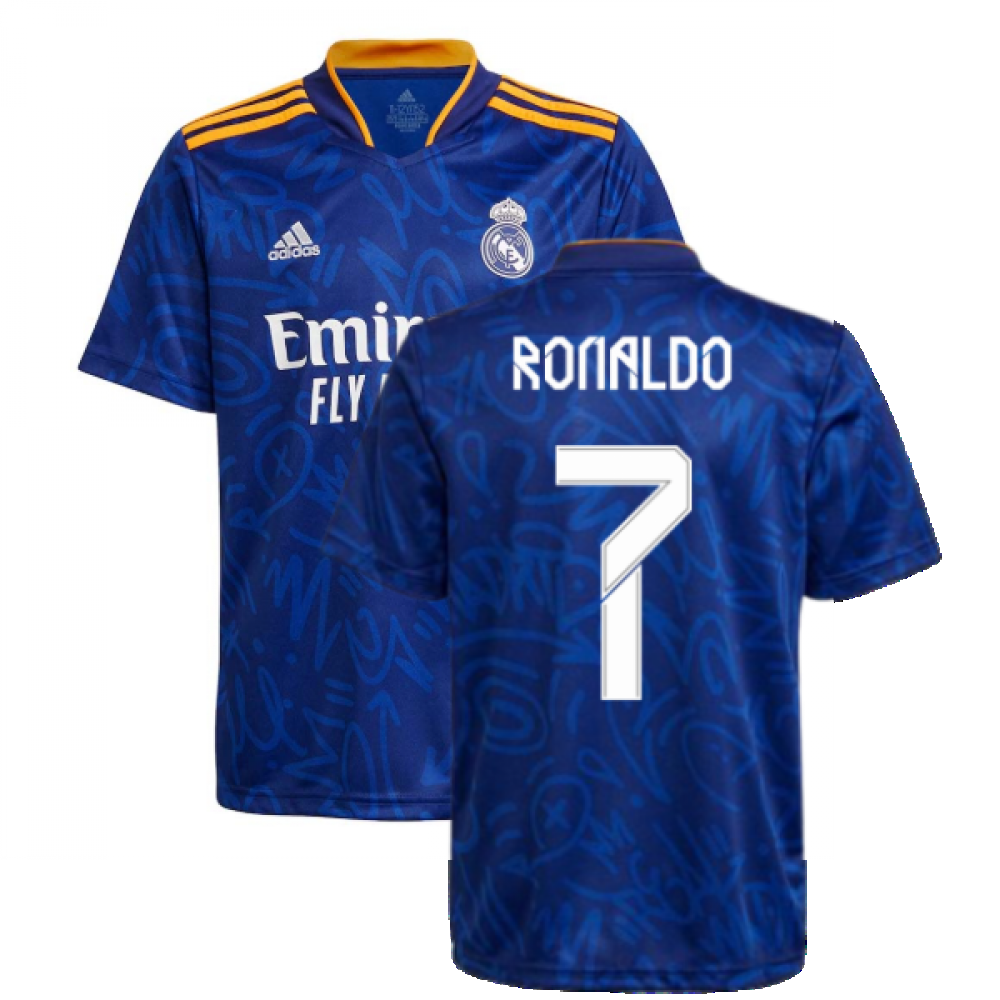 Real Madrid 2021-2022 Away Shirt (Kids) (RONALDO [GR3985-224510] - $94.58 Teamzo.com