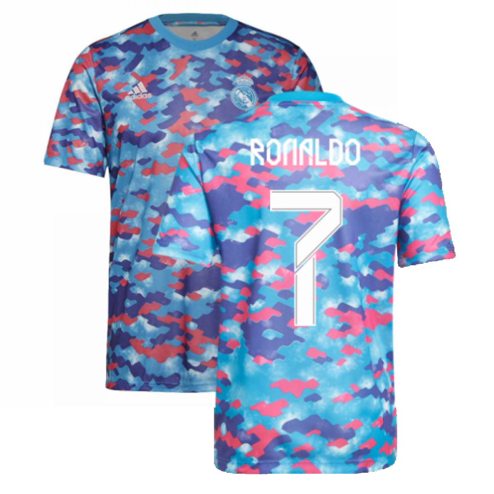 Harde wind Bij zonsopgang Smeltend Real Madrid 2021-2022 Pre-Match Training Shirt (Pink) - Kids (RONALDO 7)  [GR4311-222507] - €51.48 Teamzo.com