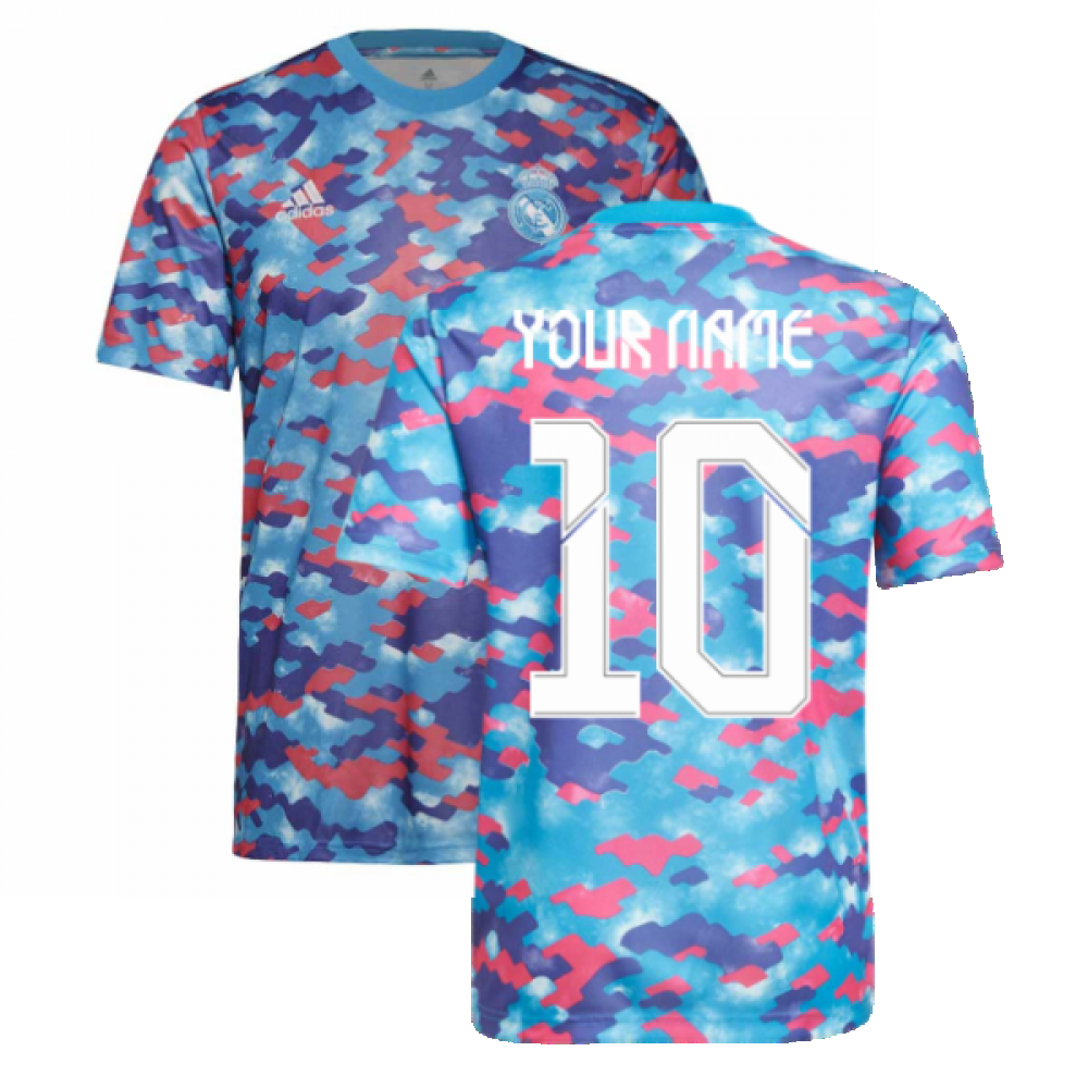 تطبيق عطور Real Madrid 2021-2022 Pre-Match Training Shirt (Pink) - Kids (Your Name) تطبيق عطور