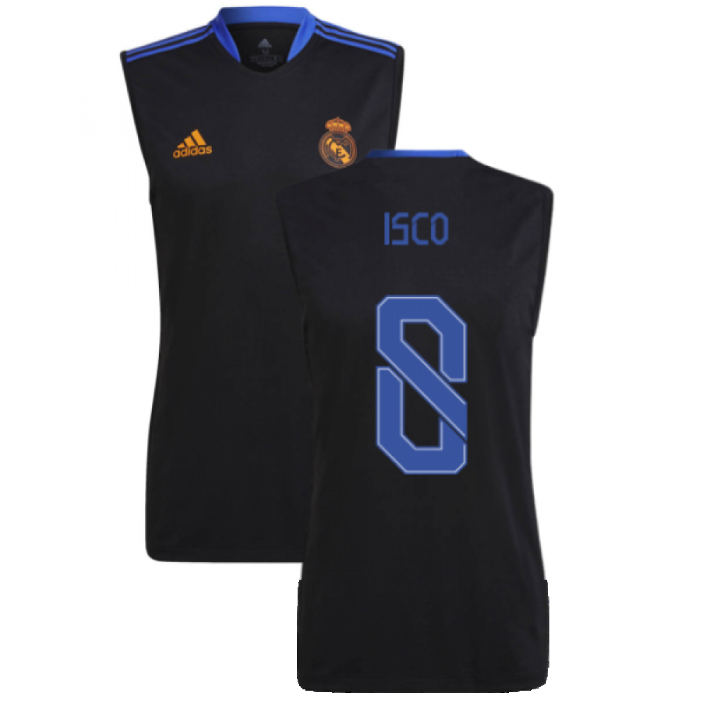 Real Madrid 2021-2022 Sleeveless Jersey (Black) (ISCO 8)