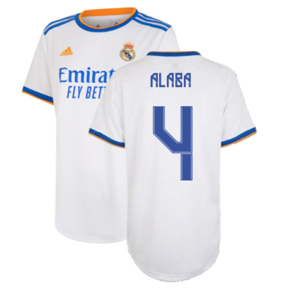Real Madrid 2021-2022 Womens Home Shirt (ALABA 4)
