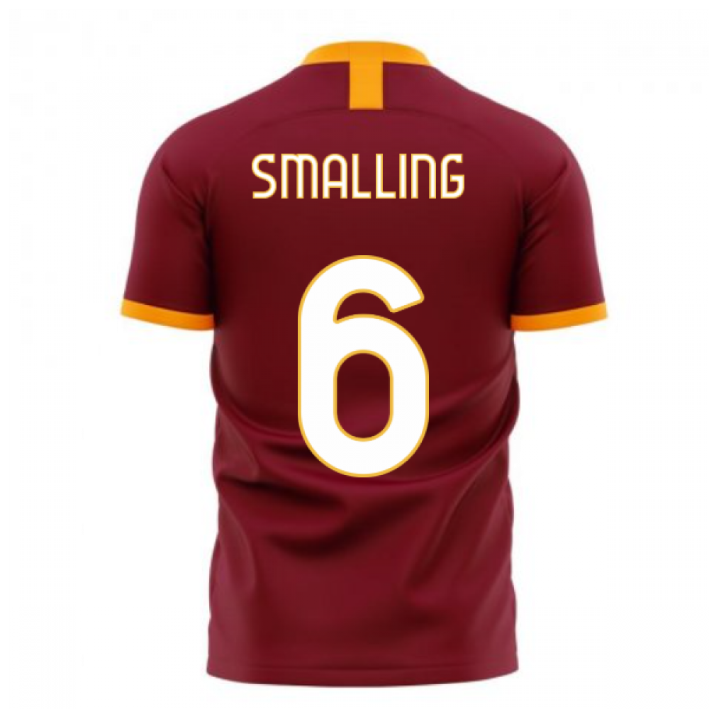 Roma 2023-2024 Home Concept Football Kit (Libero) - No Sponsor (SMALLING 6)