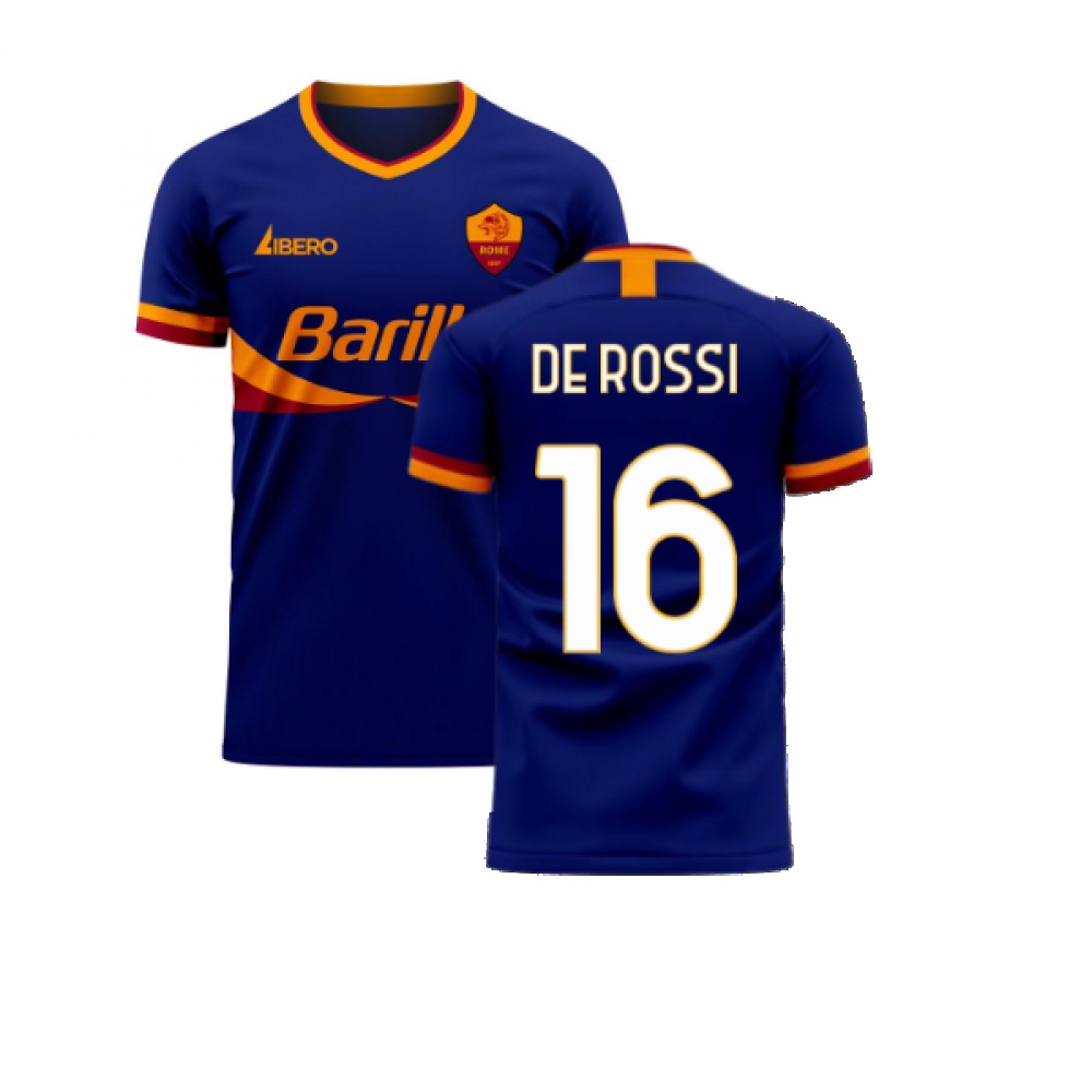 Roma 2023-2024 Third Concept Football Kit (Libero) (DE ROSSI 16) - Little Boys
