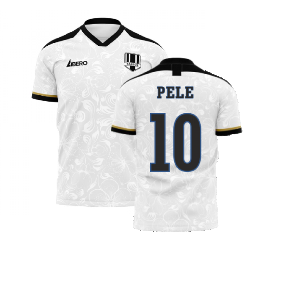 Santos 2025-2026 Home Concept Football Kit (Libero) (PELE 10) - Little Boys