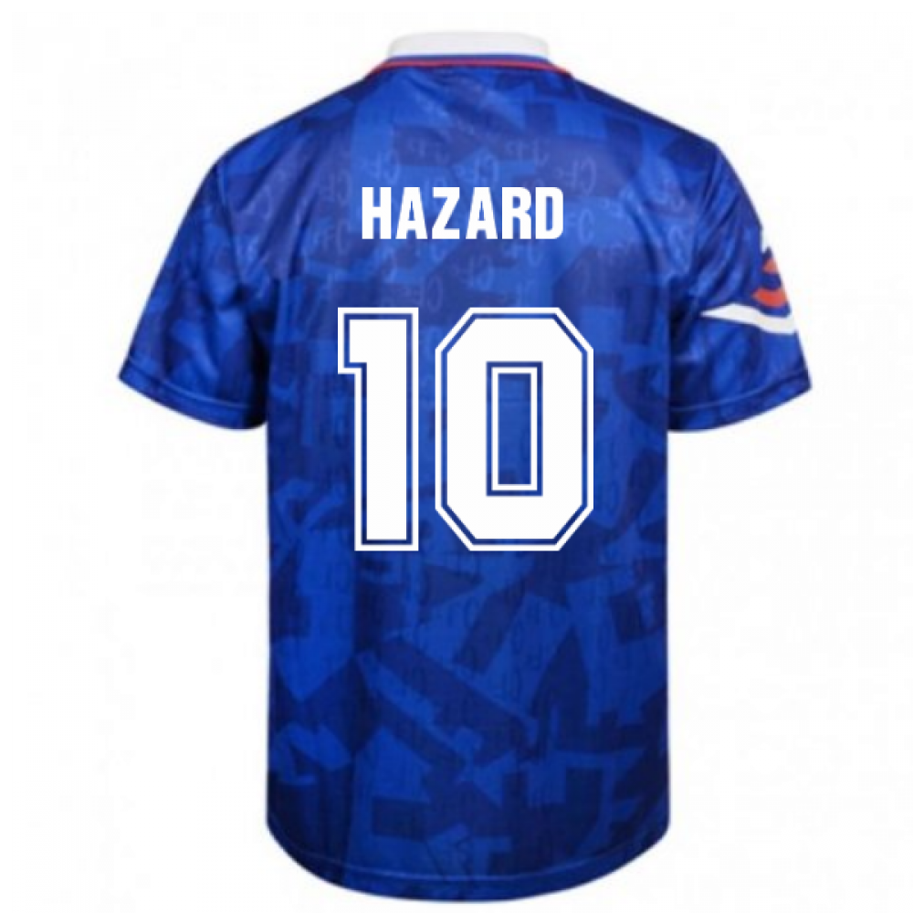 Score Draw Chelsea 1992 Retro Football Shirt (HAZARD 10)