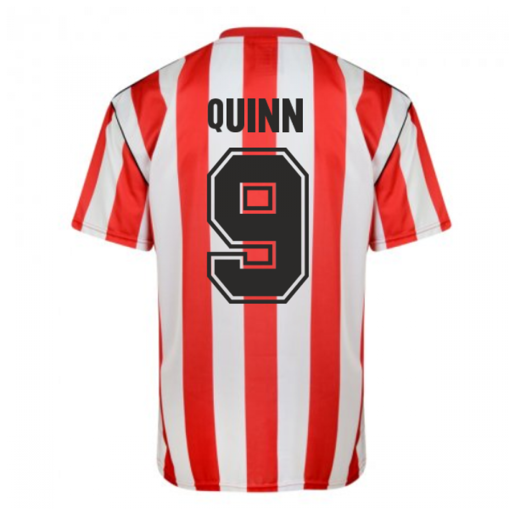 Score Draw Sunderland 1990 Retro Football Shirt (Quinn 9)