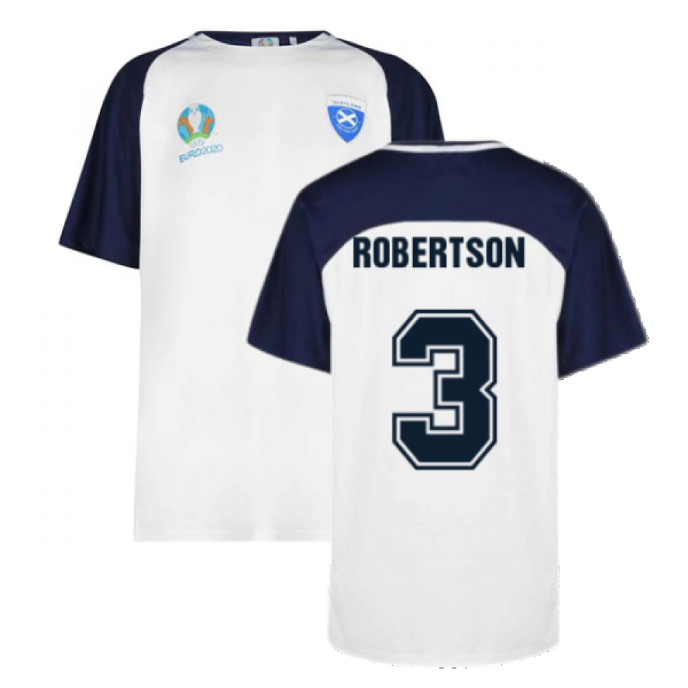 Scotland 2021 Polyester T Shirt White Robertson 3 Euro20scow 214617 45 46 Teamzo Com