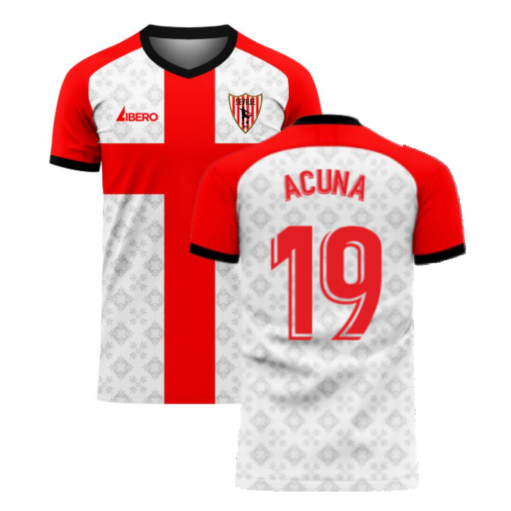 Seville 2025-2026 Home Concept Football Kit (Libero) (ACUNA 19)