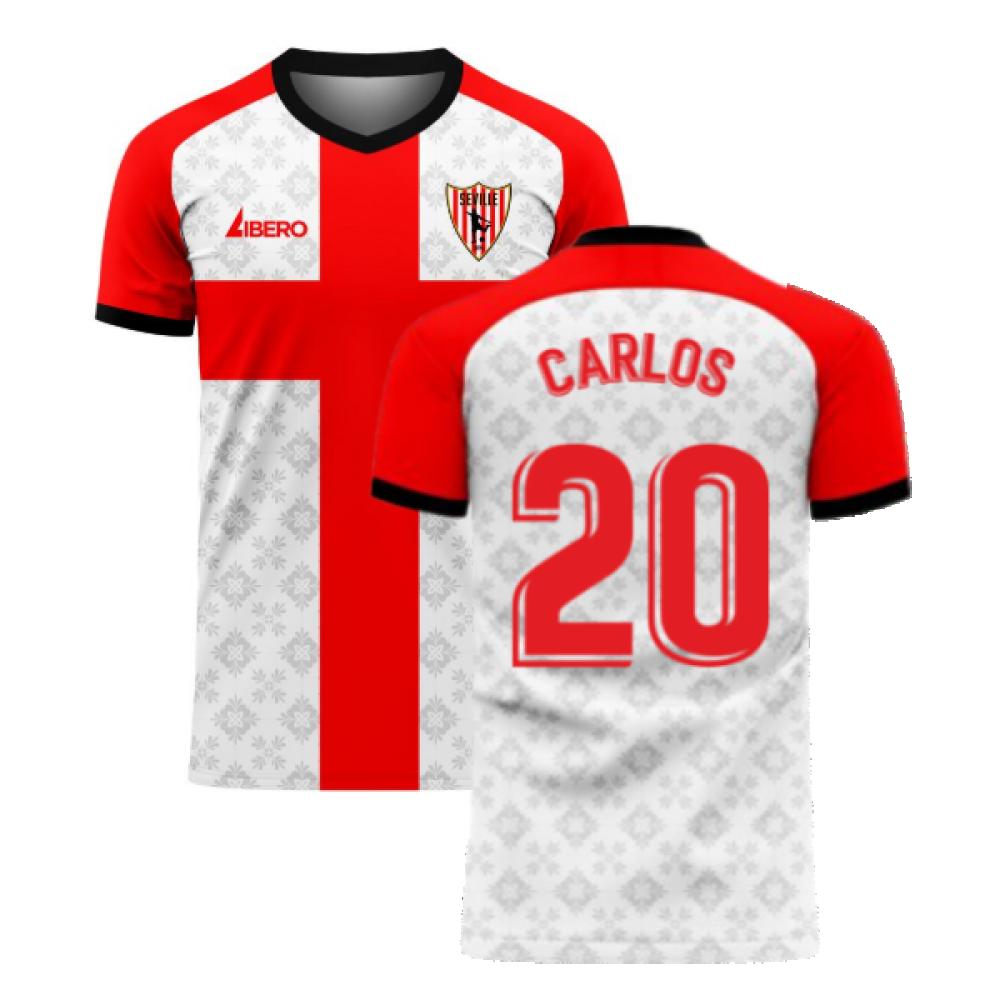 Seville 2023-2024 Home Concept Football Kit (Libero) (CARLOS 20)