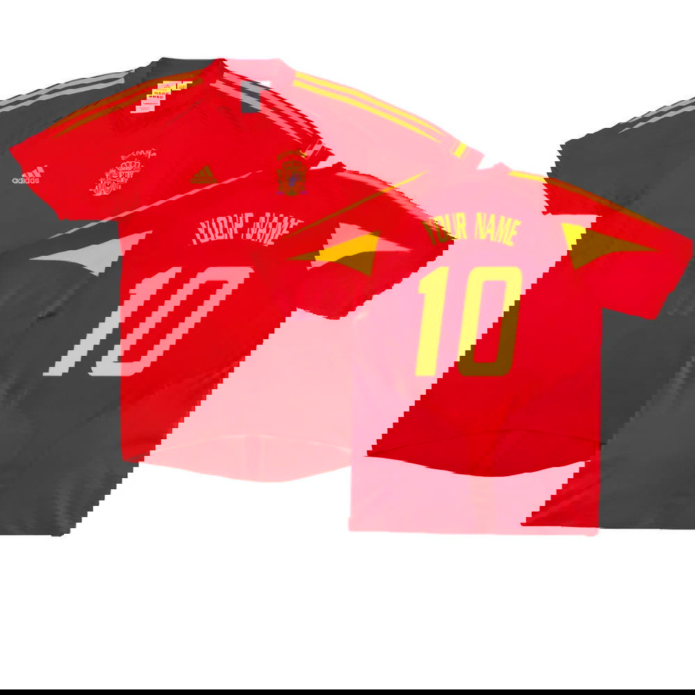 Spain 2004-06 Home Shirt ((Very Good) XL) (Your Name)