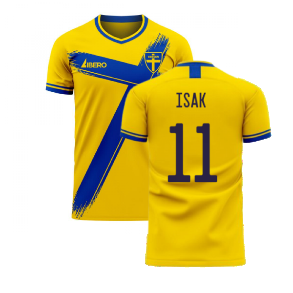 Sweden 2023-2024 Home Concept Football Kit (Libero) (ISAK 11)