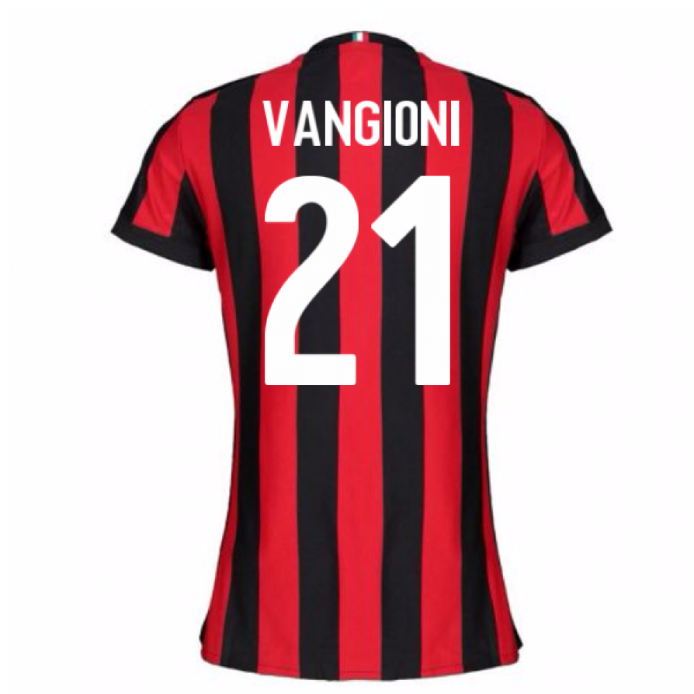 2017-2018 AC Milan Womens Home Shirt (Vangioni 21)