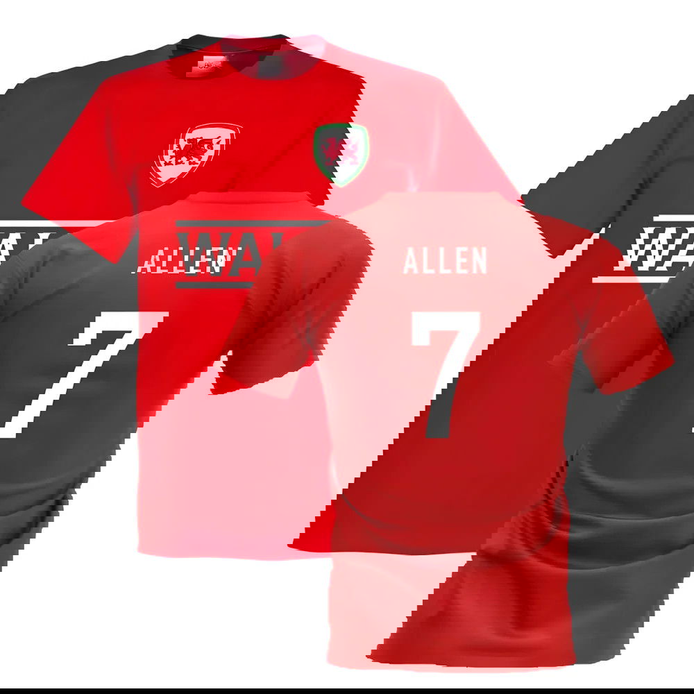 Wales Team T-Shirt - Red (ALLEN 7)