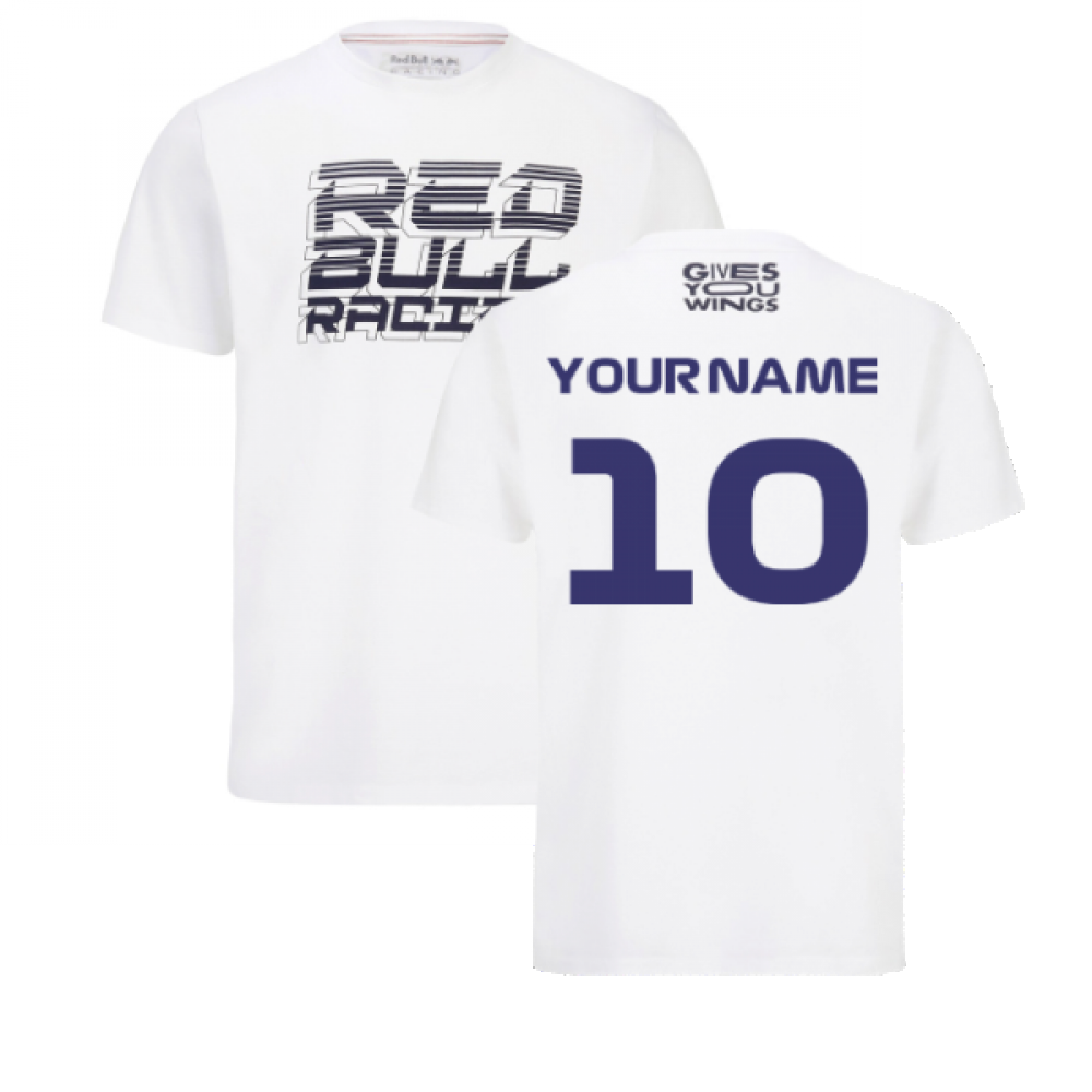 Red Racing Team Graphic Tee (White) (Your Name) $50.74 Teamzo.com