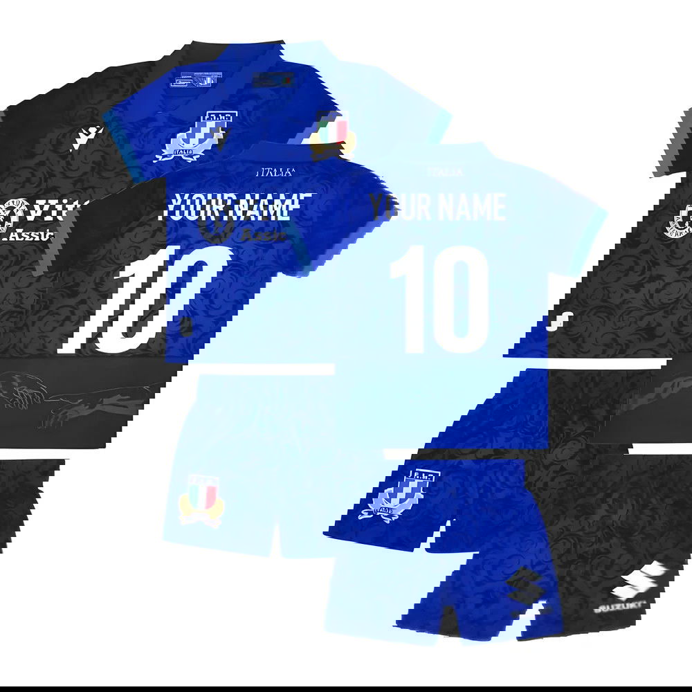 2024-2025 Italy Rugby Home Mini Kit (Your Name)