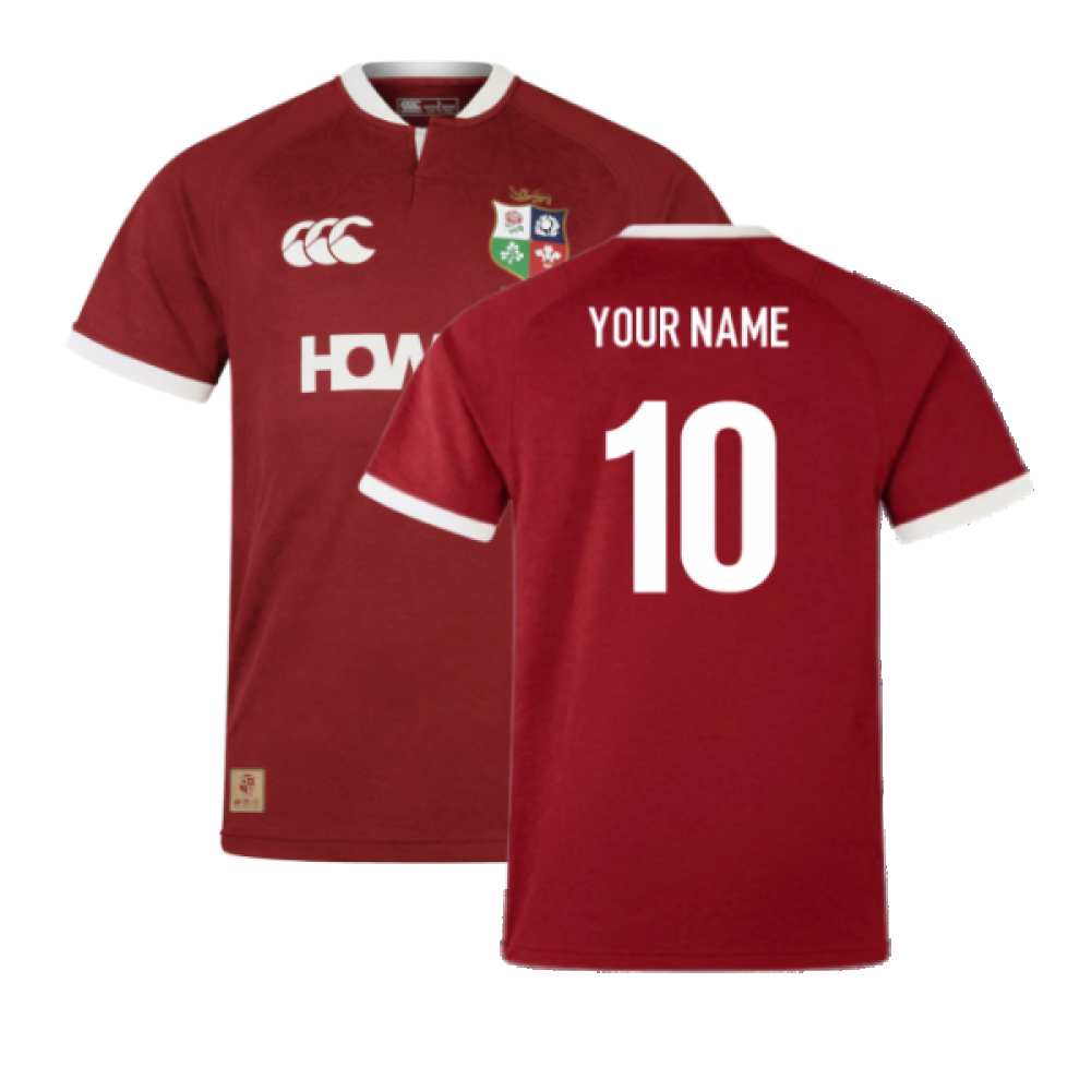 2025 British & Irish Lions Home Rugby Replica Jersey (Your Name)