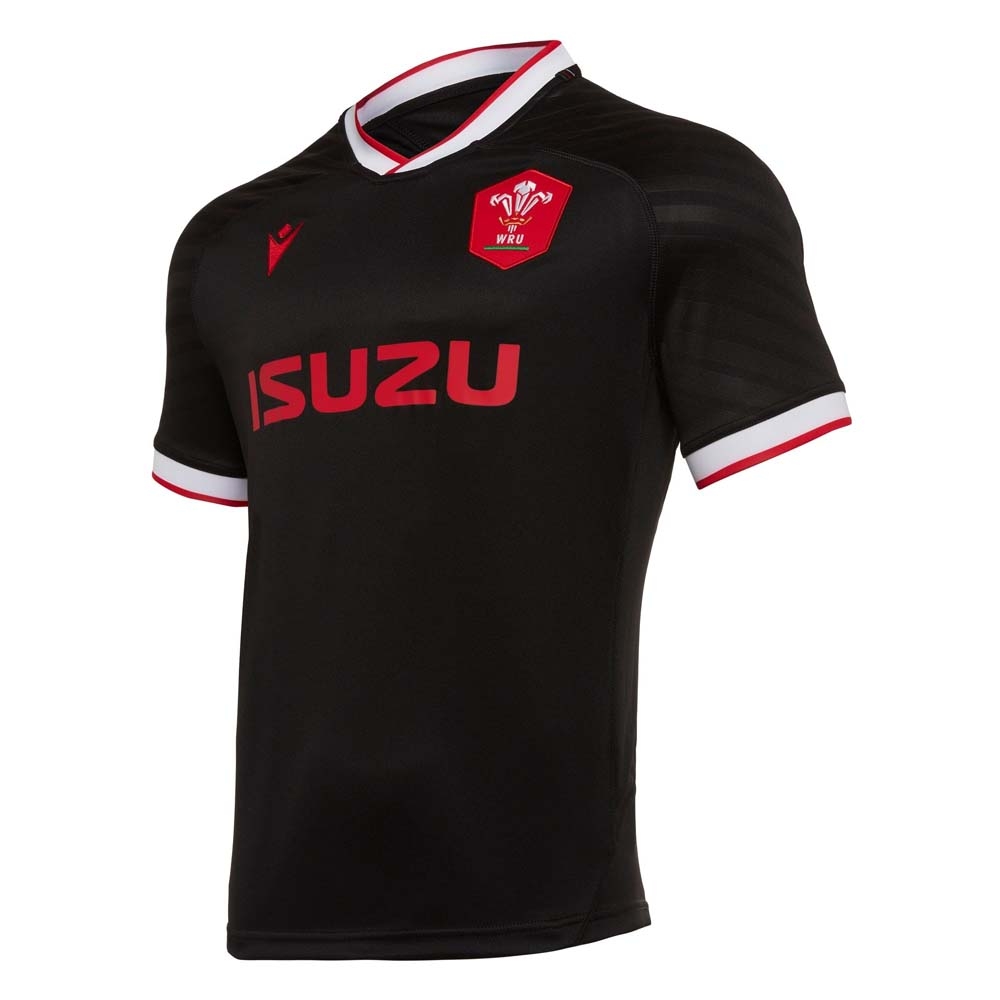 OFFICIAL POLO SHIRT TRAVEL STAFF SEASON 2020/21 WALES RUGBY MACRON