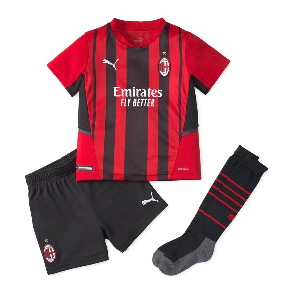 2021-2022 AC Milan Home Mini Kit [75912501] - $63.97 Teamzo.com
